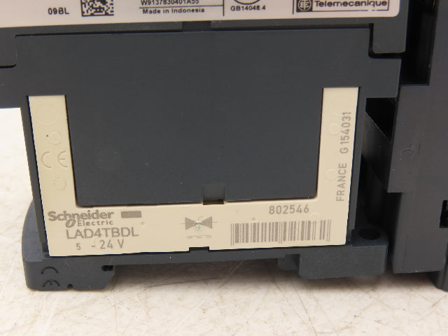 Schneider GV2-P06/1-1.6A Manual Motor Starter Overload w Contactor 3 Ph Lot of 2