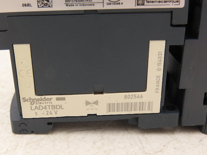 Schneider GV2-P06/1-1.6A Manual Motor Starter Overload w Contactor 3 Ph Lot of 2