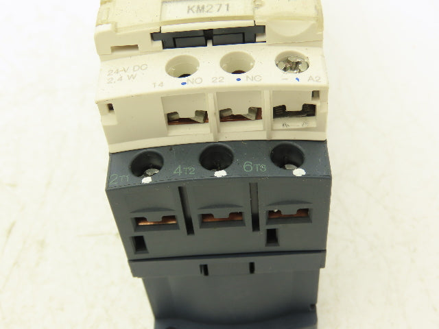 Schneider GV2-P06/1-1.6A Manual Motor Starter Overload w Contactor 3 Ph Lot of 2