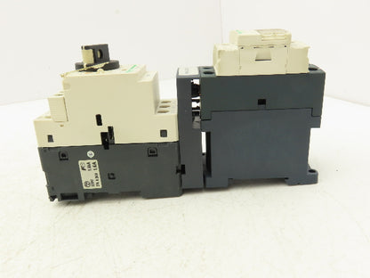 Schneider GV2-P06/1-1.6A Manual Motor Starter Overload w Contactor 3 Ph Lot of 3