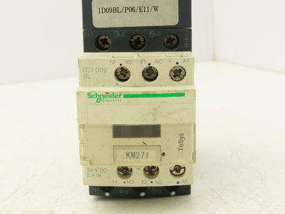 Schneider GV2-P06/1-1.6A Manual Motor Starter Overload w Contactor 3 Ph Lot of 3