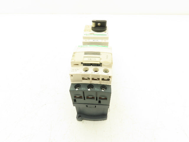 Schneider GV2-P04/0.4-0.63A Manual Motor Starter Overload w Contactor Lot of 5