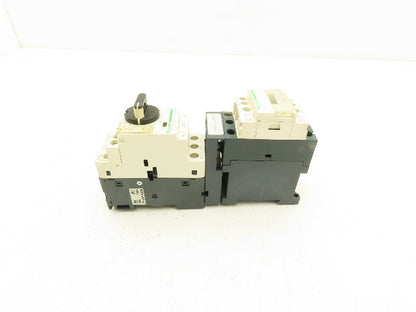 Schneider GV2-P04/0.4-0.63A Manual Motor Starter Overload w Contactor Lot of 5