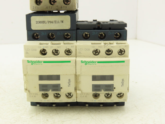 Schneider LC2D09BL Reversing Contactor w Manual Starter/Protector 3 Ph 690 VAC