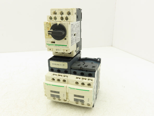 Schneider LC2D09BL Reversing Contactor w Manual Starter/Protector 3 Ph 690 VAC