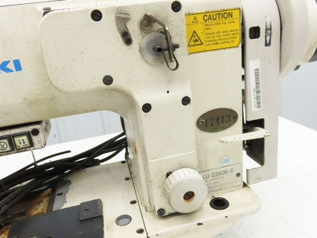 Juki LU-2260N-6 Industrial Sewing Machine Head 2 Needle Unison Feed Lockstitch