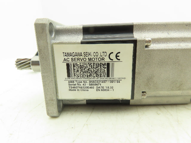 ABB 3HAC021457-001/04 AC Servo Motor 3PH Pinion Shaft Robotics