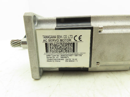 ABB 3HAC021457-001/04 AC Servo Motor 3PH Pinion Shaft Robotics