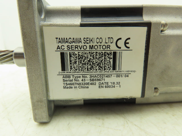 ABB 3HAC021457-001/04 AC Servo Motor 3PH Pinion Shaft Robotics
