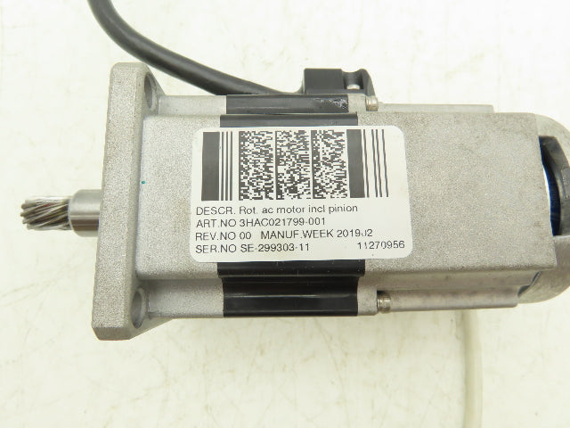 ABB 3HAC021457-001/04 AC Servo Motor 3PH Pinion Shaft Robotics