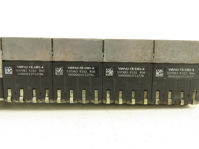 Festo VMPA2-FB-EMS-4 Solenoid Valve Manifold 24VDC 8-Valve w/Bus Node CPX-FB33