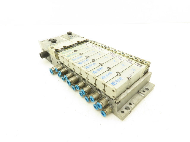 Festo VMPA2-FB-EMS-4 Solenoid Valve Manifold 24VDC 8-Valve w/Bus Node CPX-FB33