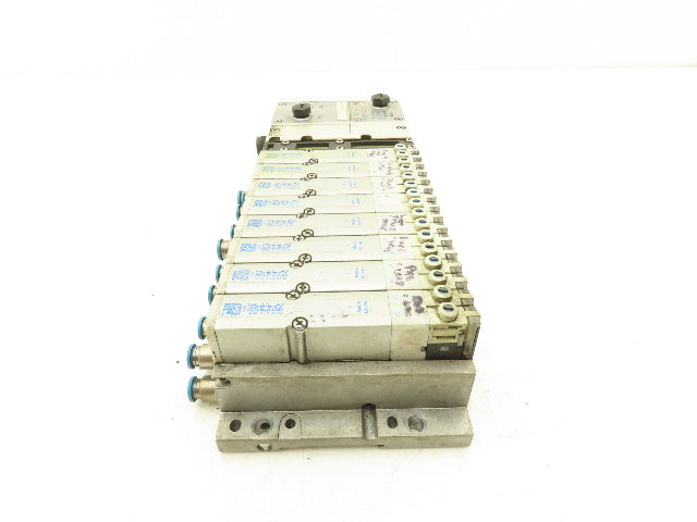 Festo VMPA2-FB-EMS-4 Solenoid Valve Manifold 24VDC 8-Valve w/Bus Node CPX-FB33