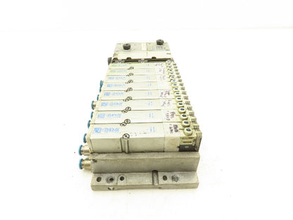 Festo VMPA2-FB-EMS-4 Solenoid Valve Manifold 24VDC 8-Valve w/Bus Node CPX-FB33