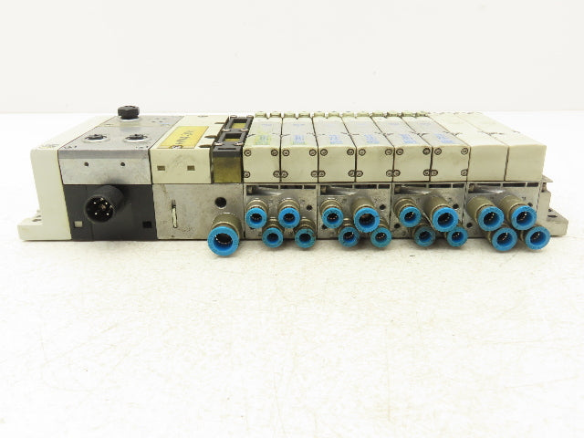 Festo VMPA2-FB-EMS-4 Solenoid Valve Manifold 24VDC 6-Valve w/Bus Node CPX-FB33