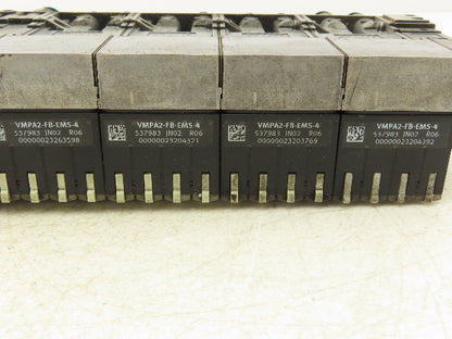 Festo VMPA2-FB-EMS-4 Solenoid Valve Manifold 24VDC 6-Valve w/Bus Node CPX-FB33