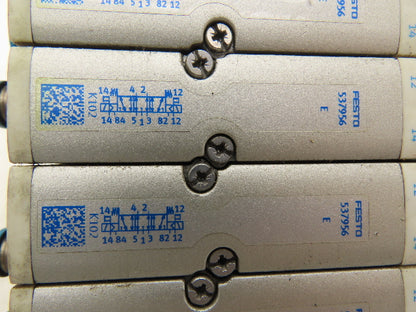 Festo VMPA2-FB-EMS-4 Solenoid Valve Manifold 24VDC 6-Valve w/Bus Node CPX-FB33