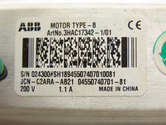 ABB 3HAC17342-1/01 AC Servo Motor 3PH Robotics Encoder TS2620N871E172