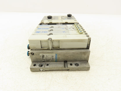 Festo VMPA2-FB-EMS-4 Solenoid Valve Manifold 24VDC 3-Valve w/CPX-GE-EV-S