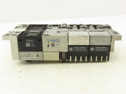 Festo VMPA2-FB-EMS-4 Solenoid Valve Manifold 24VDC 3-Valve w/CPX-GE-EV-S