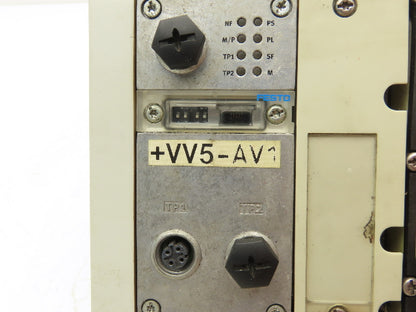 Festo VMPA2-FB-EMS-4 Solenoid Valve Manifold 24VDC 3-Valve w/CPX-GE-EV-S