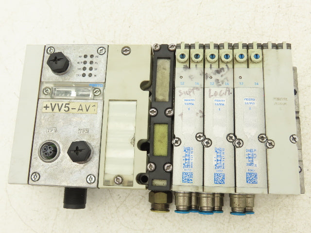 Festo VMPA2-FB-EMS-4 Solenoid Valve Manifold 24VDC 3-Valve w/CPX-GE-EV-S