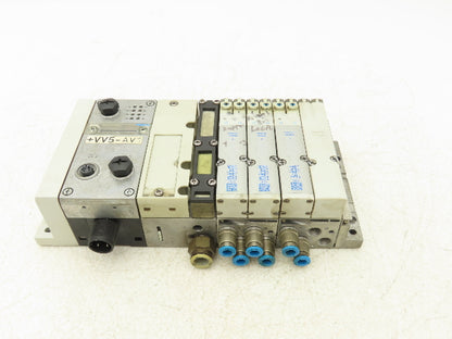Festo VMPA2-FB-EMS-4 Solenoid Valve Manifold 24VDC 3-Valve w/CPX-GE-EV-S