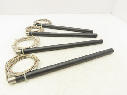 Cloeren LN14AX109AN Cartridge Rod Tube Heater 14" x 3/4" Dia 1000W/277V Lot of 4