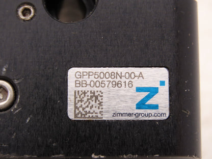 Zimmer GPP5008N-00-A Parallel Gripper 2-Jaw 8mm Stroke Per Jaw 6 Bar
