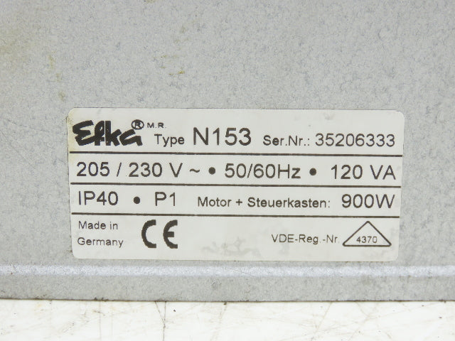 Efka VDE 0530 Clutch Motor & Controller N153 For Sewing Machine 230VAC