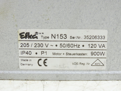 Efka VDE 0530 Clutch Motor & Controller N153 For Sewing Machine 230VAC