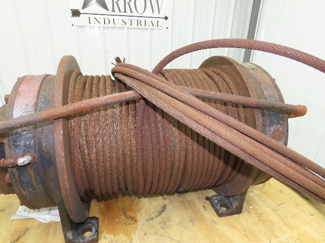 Lorain LRT200D 20 Ton Hydraulic Crane Winch Wire Rope Cable 45000 Lbs