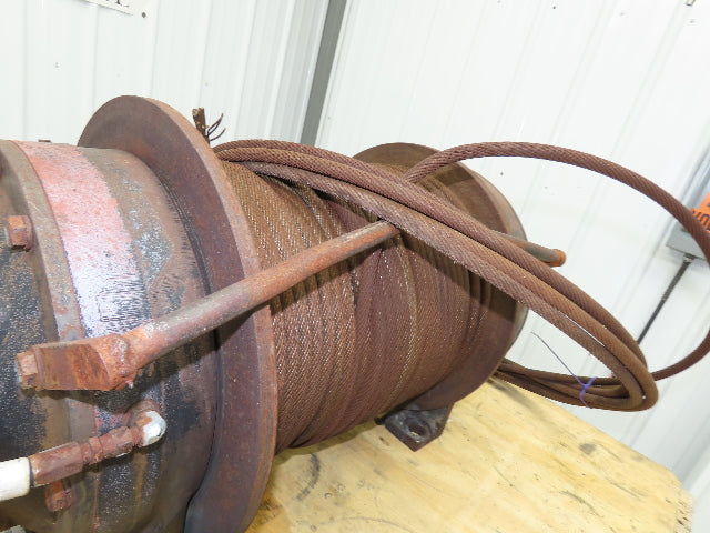 Lorain LRT200D 20 Ton Hydraulic Crane Winch Wire Rope Cable 45000 Lbs