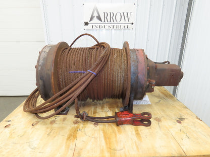 Lorain LRT200D 20 Ton Hydraulic Crane Winch Wire Rope Cable 45000 Lbs