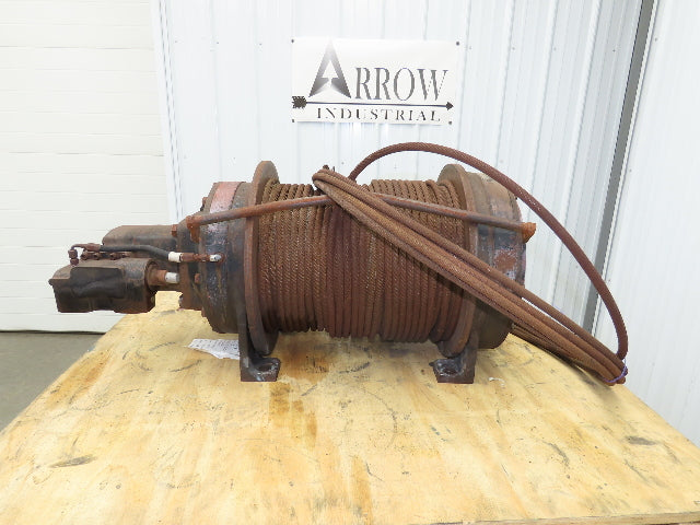 Lorain LRT200D 20 Ton Hydraulic Crane Winch Wire Rope Cable 45000 Lbs