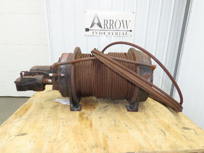 Lorain LRT200D 20 Ton Hydraulic Crane Winch Wire Rope Cable 45000 Lbs