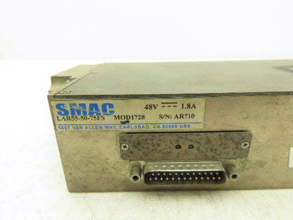 SMAC LAR55-050-75FS Linear Rotary Actuator 50mm Stroke Rod Style 48VDC