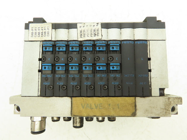 Festo CPV14-VI 8-Station 6 Valve Manifold 24VDC 161362 Interface CPV14-GE-DI01-8