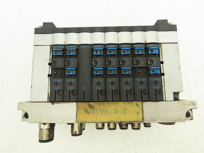 Festo CPV14-VI 8-Station 7 Valve Manifold 24VDC 161362 Interface CPV14-GE-DI01-8
