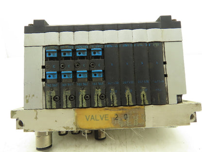 Festo CPV14-VI 8-Station 4 Valve Manifold 24VDC 161362 Interface CPV14-GE-DI01-8