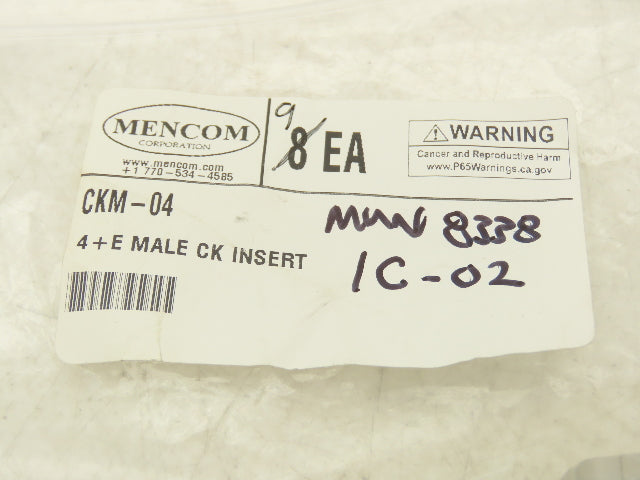 Mencom CKF-04/CKM-04 CK Series Female & Male Inserts Size 21.21 Lot of 18