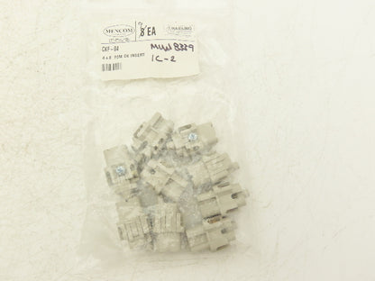 Mencom CKF-04/CKM-04 CK Series Female & Male Inserts Size 21.21 Lot of 18