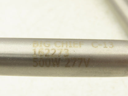 Big Chief 162273 Cartridge Tube Heater 5/8" x 8" 500W / 277V Stainless Lot of 7