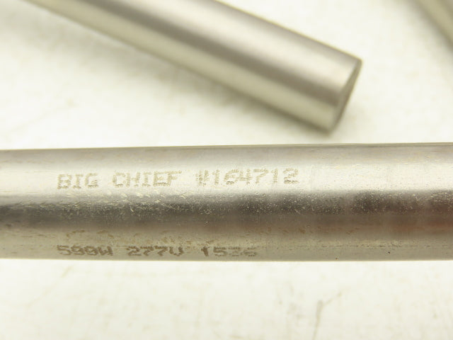 Big Chief 162273 Cartridge Tube Heater 5/8" x 8" 500W / 277V Stainless Lot of 7