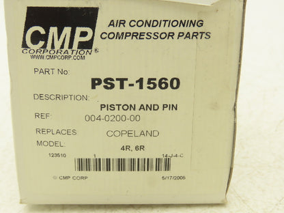 CMP Corporation PST-1560 Piston Assembly 2-5/16" Bore for Copeland 4R, 6R