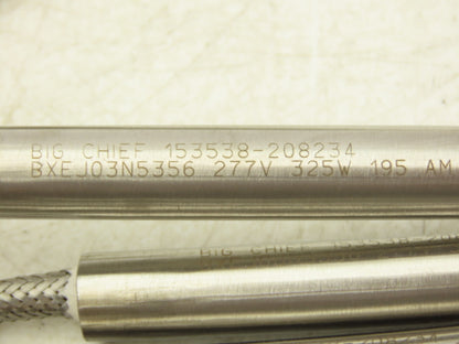 Big Chief 153538 Cartridge Tube Heater 1/2" x 4-1/4" 325 W / 277V Lot of 5