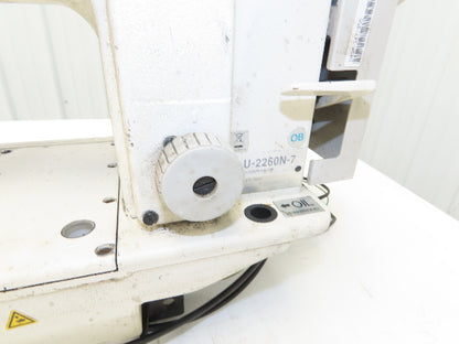 Juki LU-2260N-7 Industrial Sewing Machine Head 2 Needle Unison Feed Lockstitch