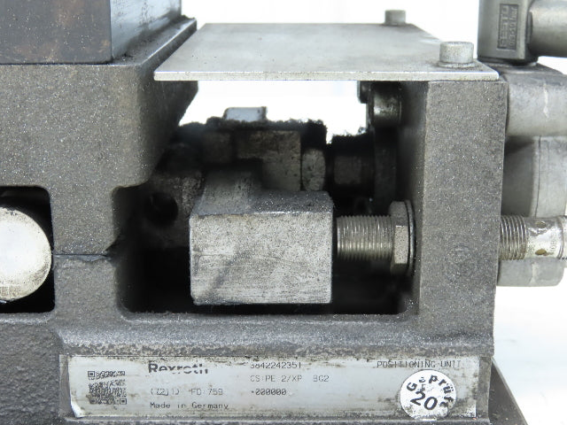 Rexroth CS PE 2/XP BG2 Workpiece Pallet Positioning Unit Pneumatic Cylinder