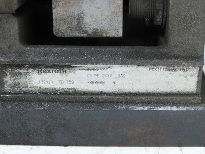 Rexroth CS PE 2/XP BG2 Workpiece Pallet Positioning Unit Pneumatic Cylinder