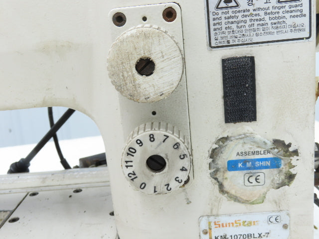 SunStar KM1070BLX7 Industrial Sewing Machine Head Lockstitch W/Racing PT Puller